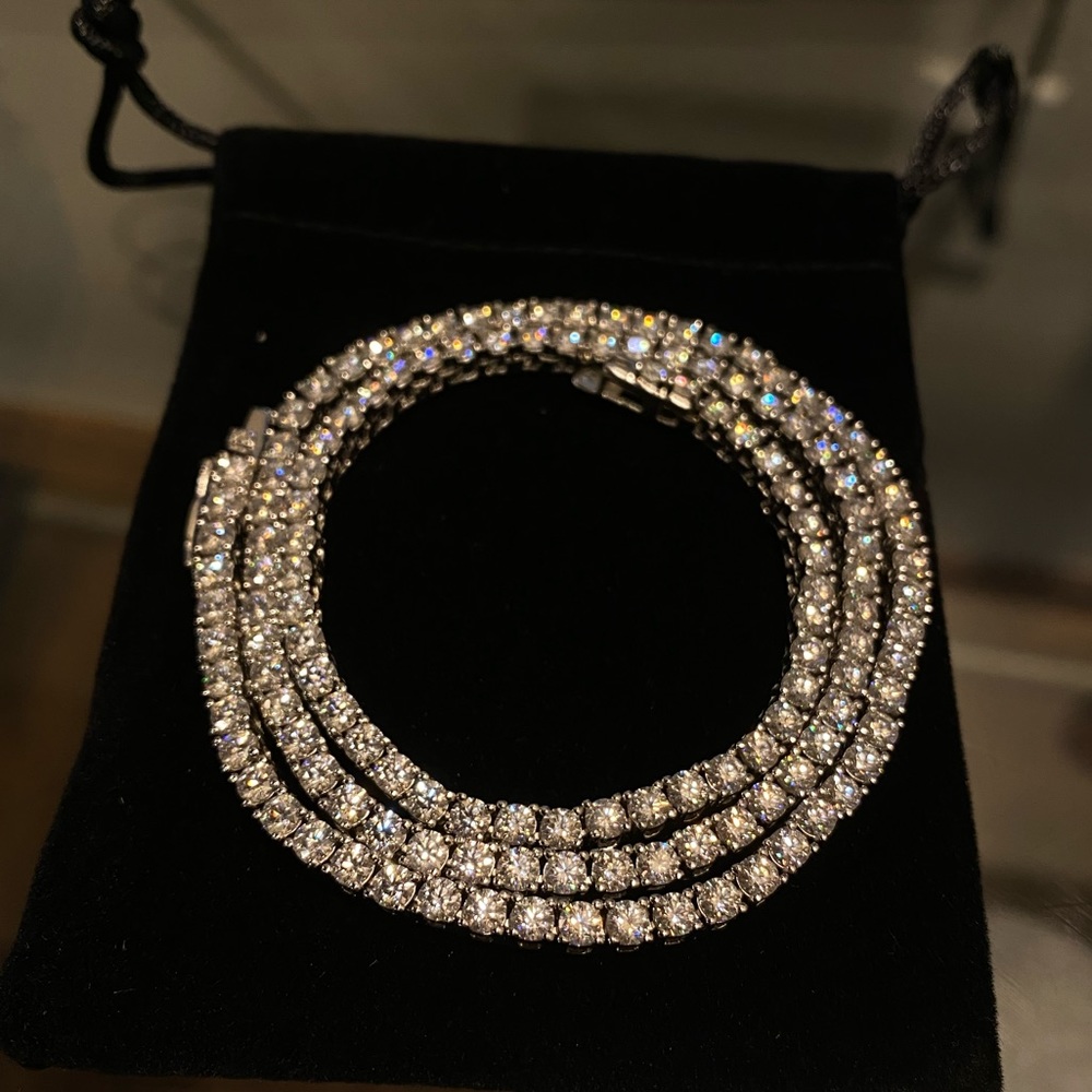 Moissanite Diamond Tennis Necklace